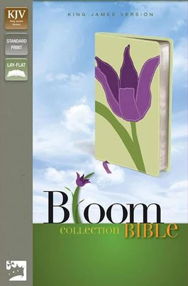 image Anglais Bible KJV Bloom collection tulipe souple tranche argent