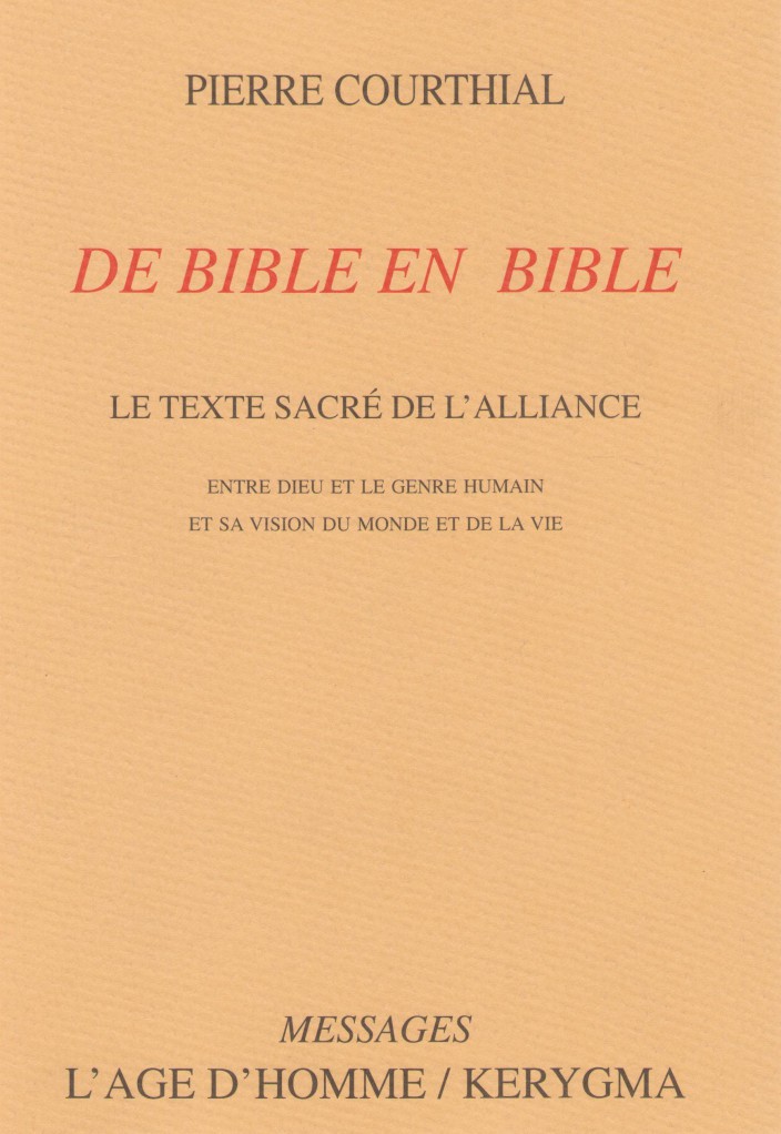 image De Bible en Bible - Le texte sacré de l'alliance