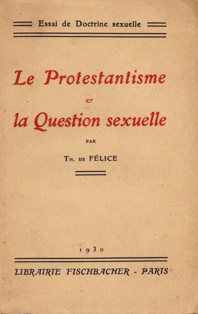 image Le Protestantisme et la Question sexuelle