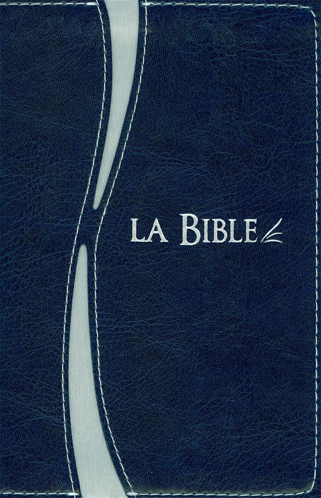 image La Bible - Duo bleu argent - Tranche argent