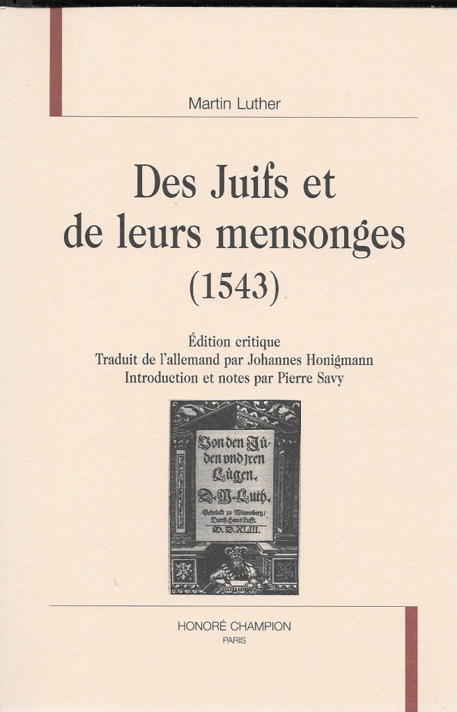 image Des Juifs et de leurs mensonges (1543)