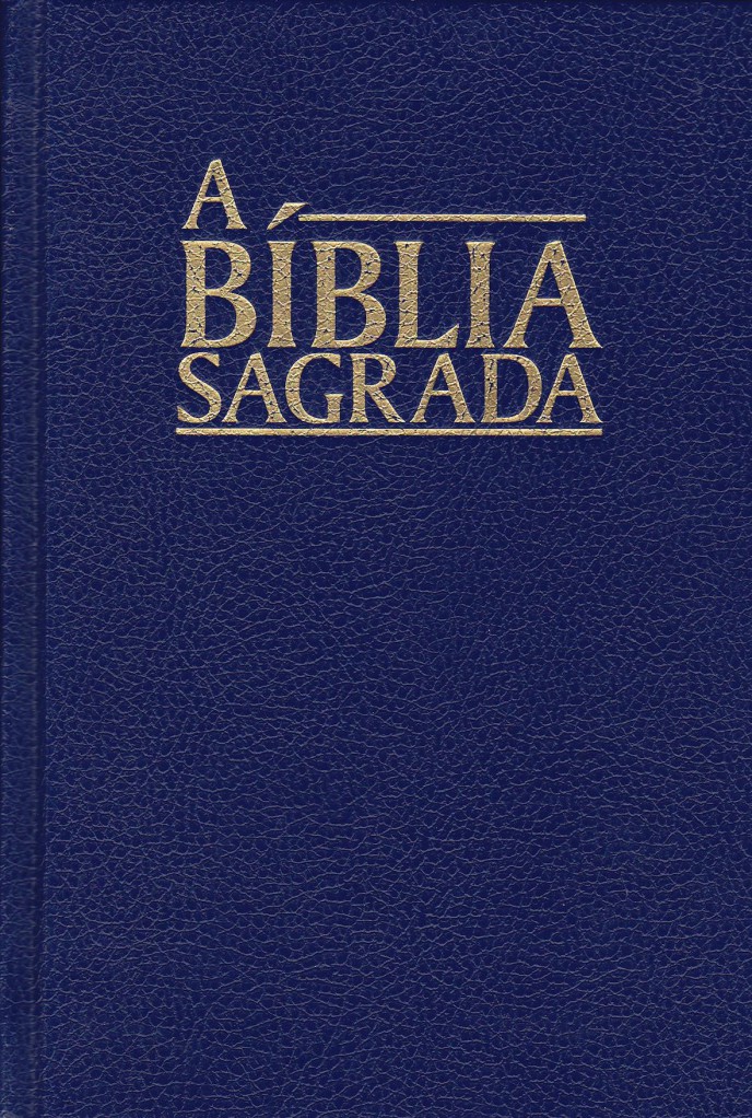image Bible portugais bleu petit modèle rigide