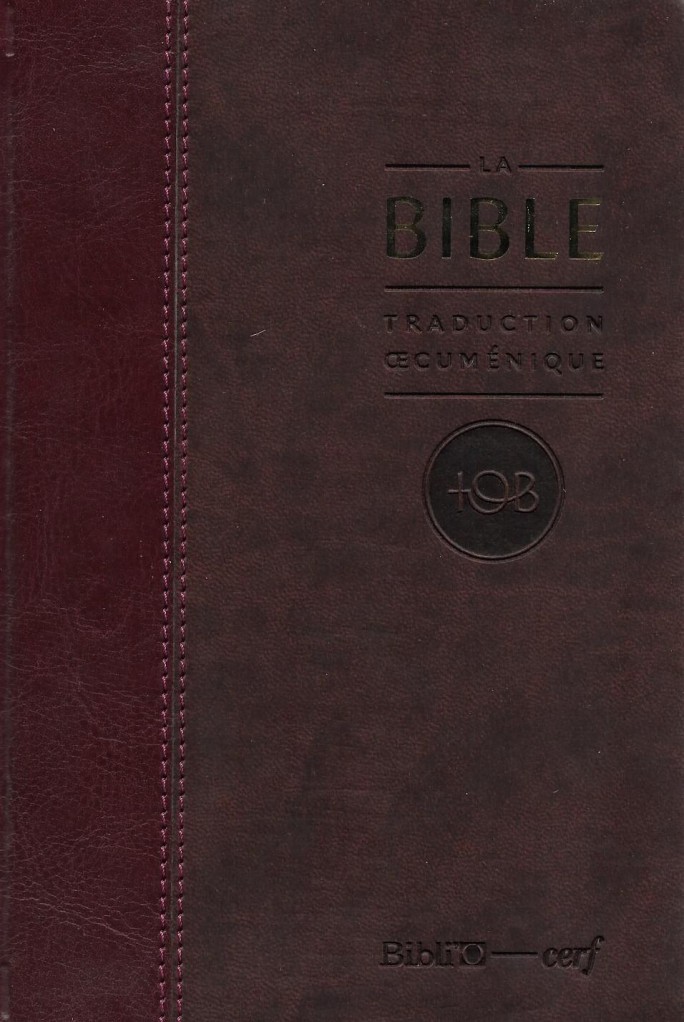 image Bible TOB - Bordeaux, simili cuir, tranche or
