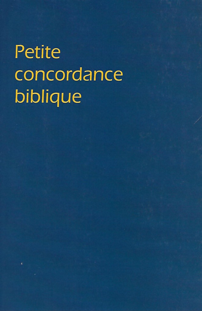 image Petite concordance biblique [nouvelle édition]