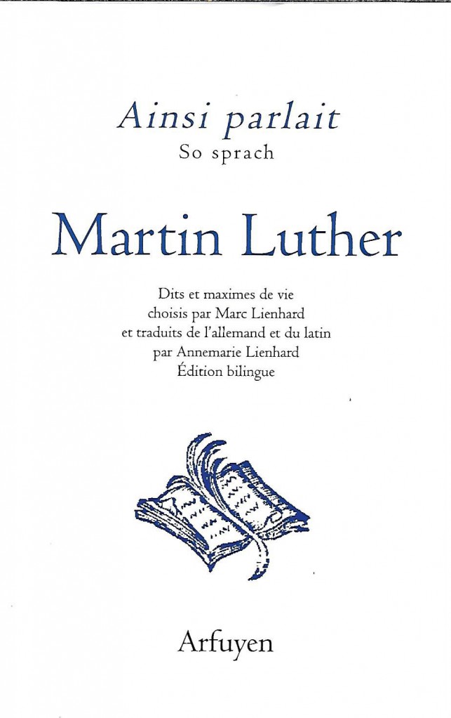image Ainsi parlait Martin Luther
