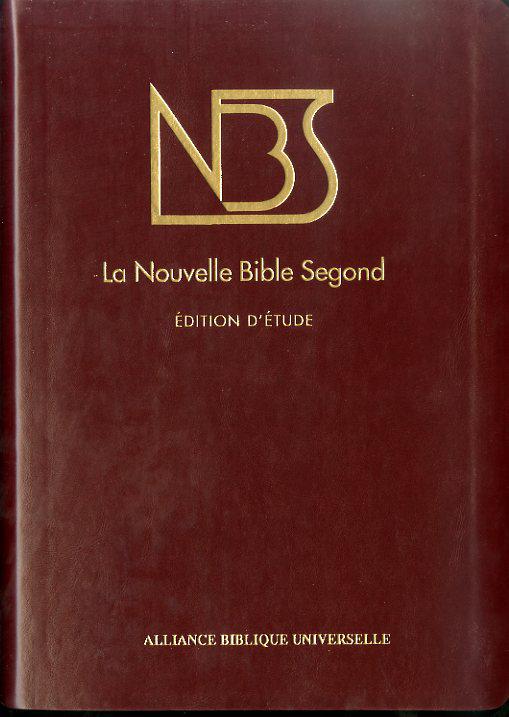 image NBS nouvelle Bible Segond, édition d'étude, version luxe