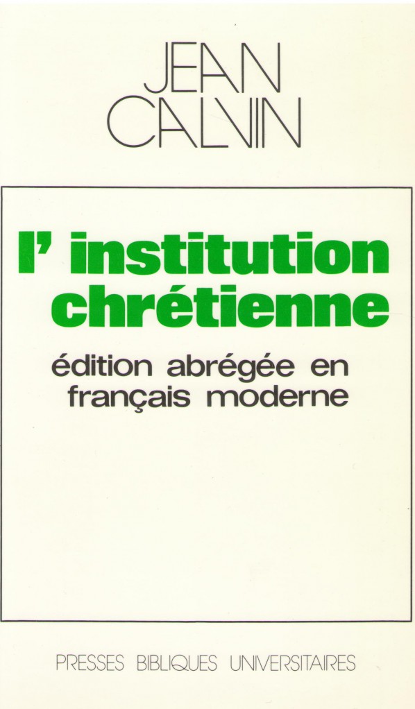 image Institution chrétienne abrégée français moderne