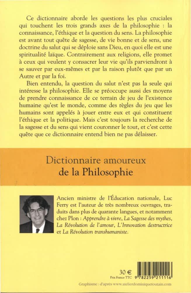 image 2 Dictionnaire amoureux de la philosophie - Vol1