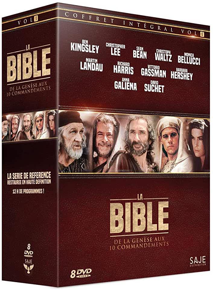 image Coffret intégral volume 1 la Bible : de la Genèse aux 10 Commandements (coffret 8 DVD)