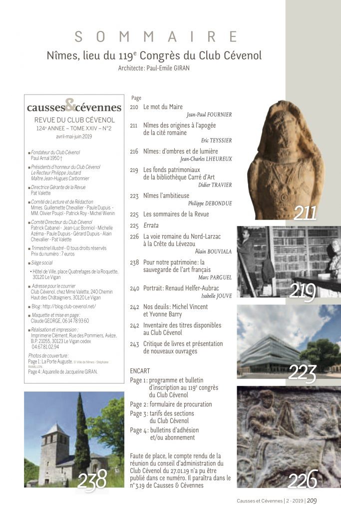 image 2 Causses et Cévennes - Revue trimestrielle du Club Cévenol