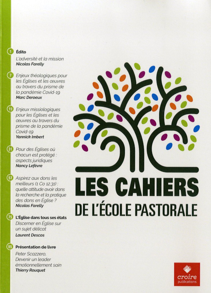 image Les Cahiers de l'école pastorale, 3e trimestre 2020, n°117