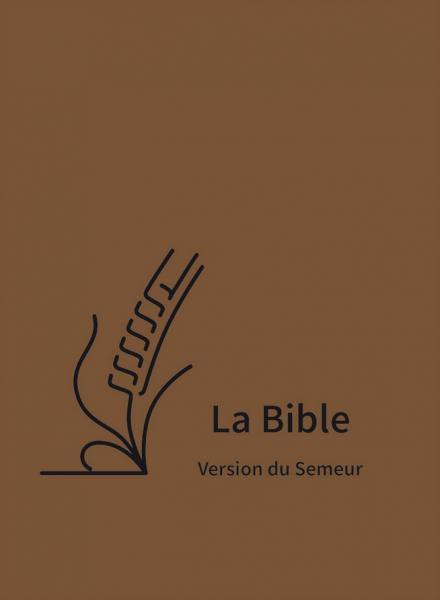 image Bible Semeur 2015 - Couverture textile semi-souple brune, tranche blanche