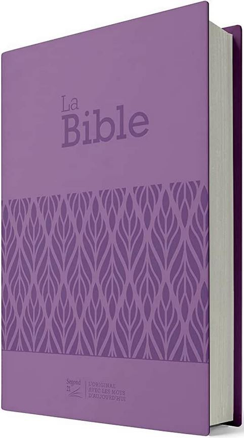 image Bible Segond 21 Compacte - Couverture souple Vivella violet