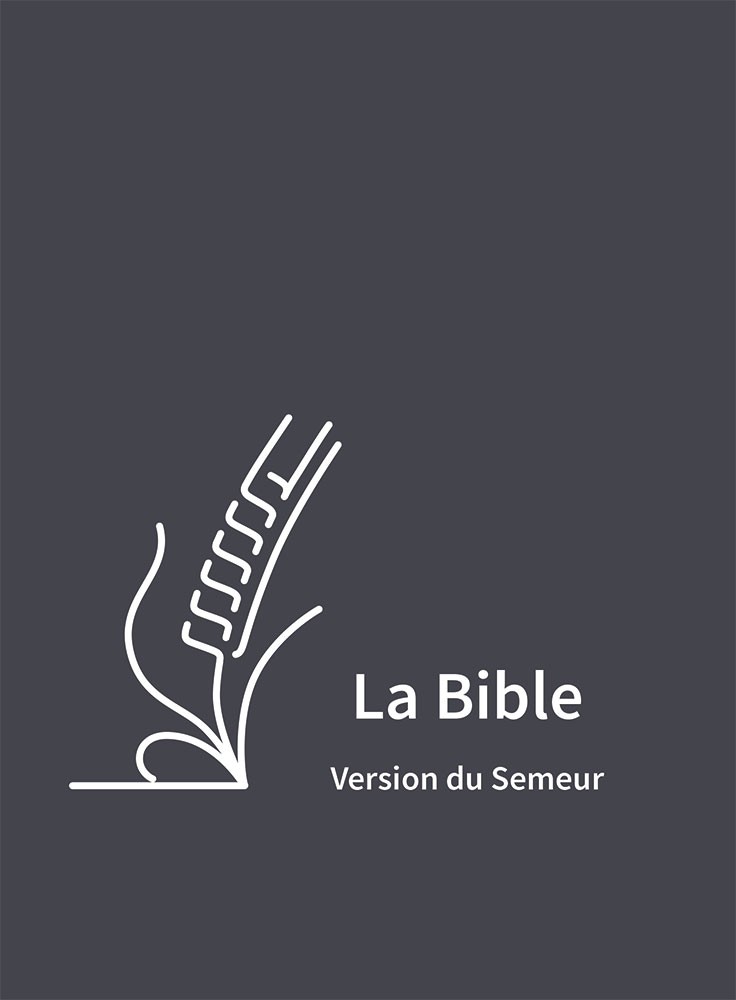 image Bible, Version du Semeur 2015, textile souple bleue, tranche blanche [Relié]