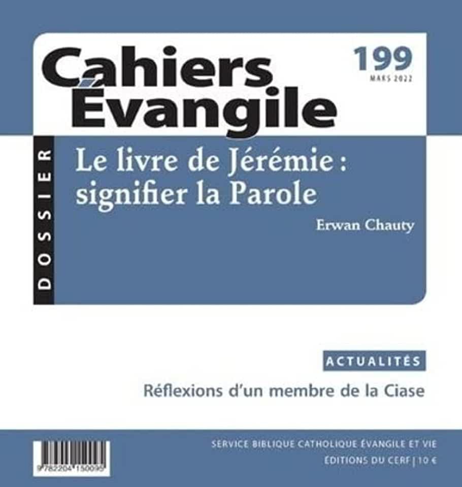 image Cahiers évangile n°199 - Le livre de Jérémie