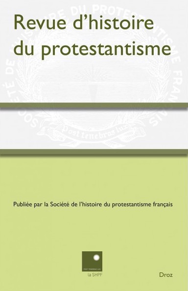 image Revue d'histoire du protestantisme T7 2022/1