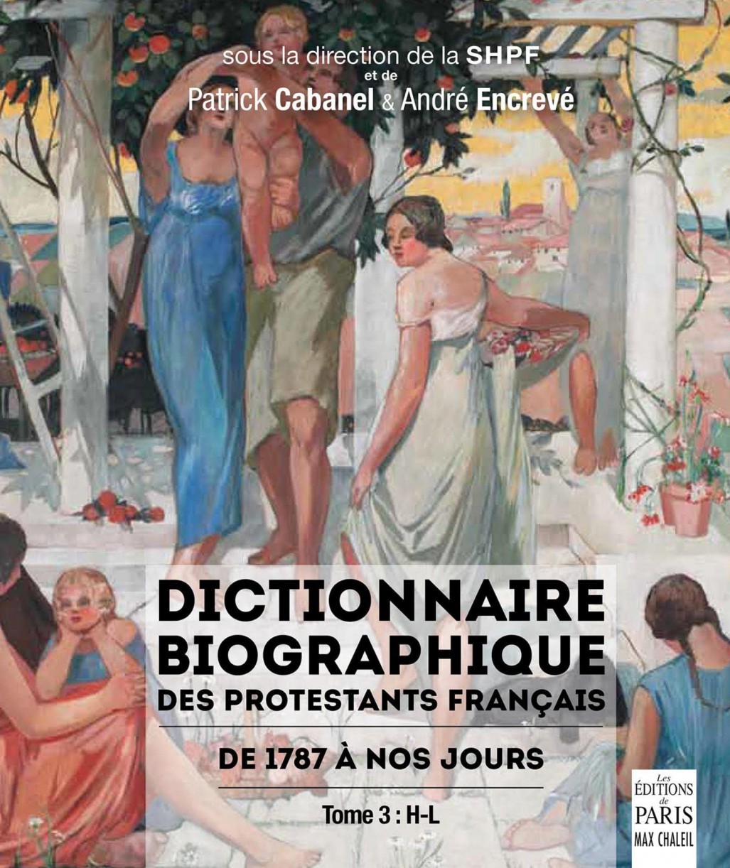 image Dictionnaire biographique des protestants français T3 - De 1787 à nos jours