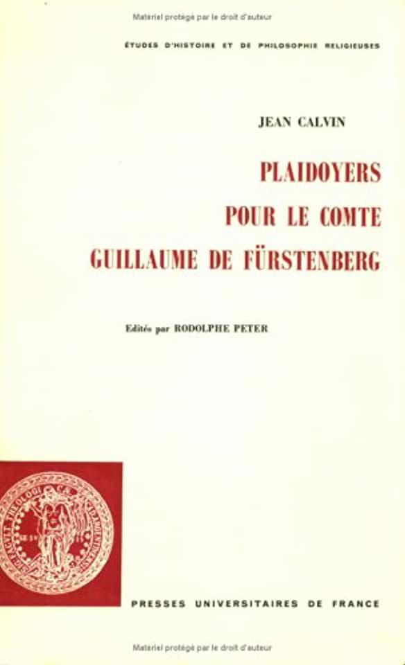 image Plaidoyer pour le comte Guillaume de Fürstenberg