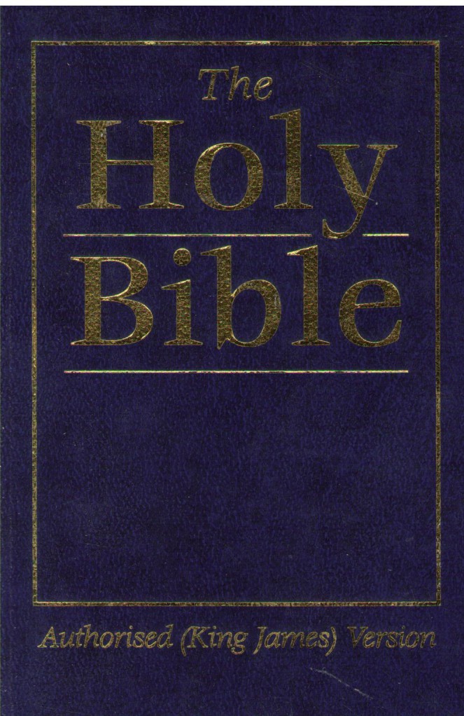 image Bible en anglais King James petit modèle souple bleu