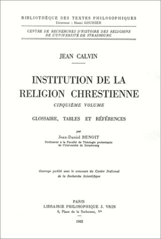 image Institution de la religion Chrestienne T5