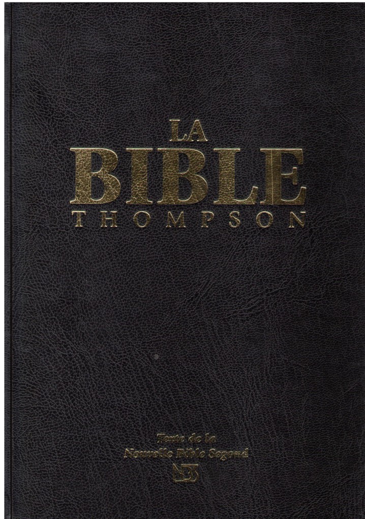 image NBS - Bible Thompson - Rigide noire avec onglets