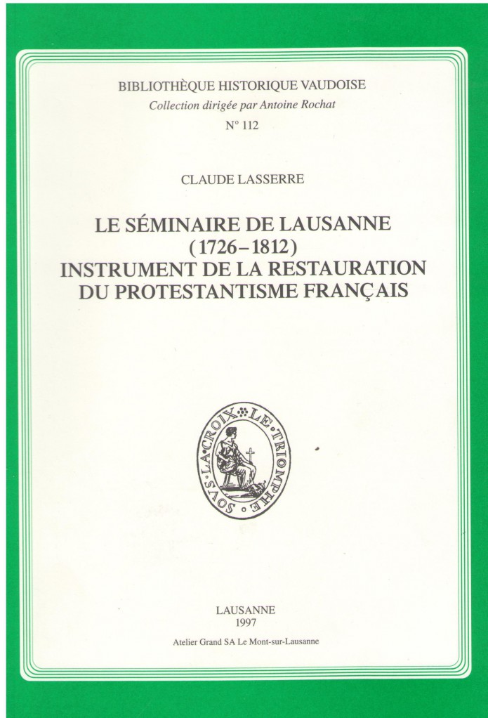 image Le séminaire de Lausanne (1726-1812)