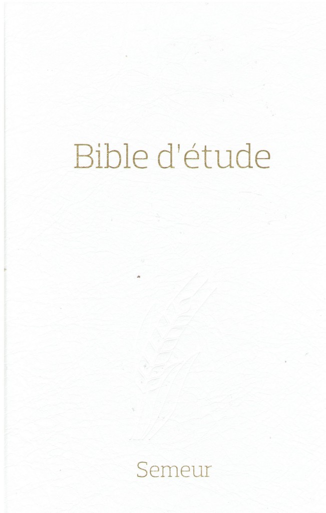 image Bse Bible d'étude semeur Ed.2011 rigide blanche - Tranche or